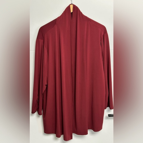 Tradition: Women's Open Front Cardigan with Built-In Top- Size 2X - Picture 4 of 6